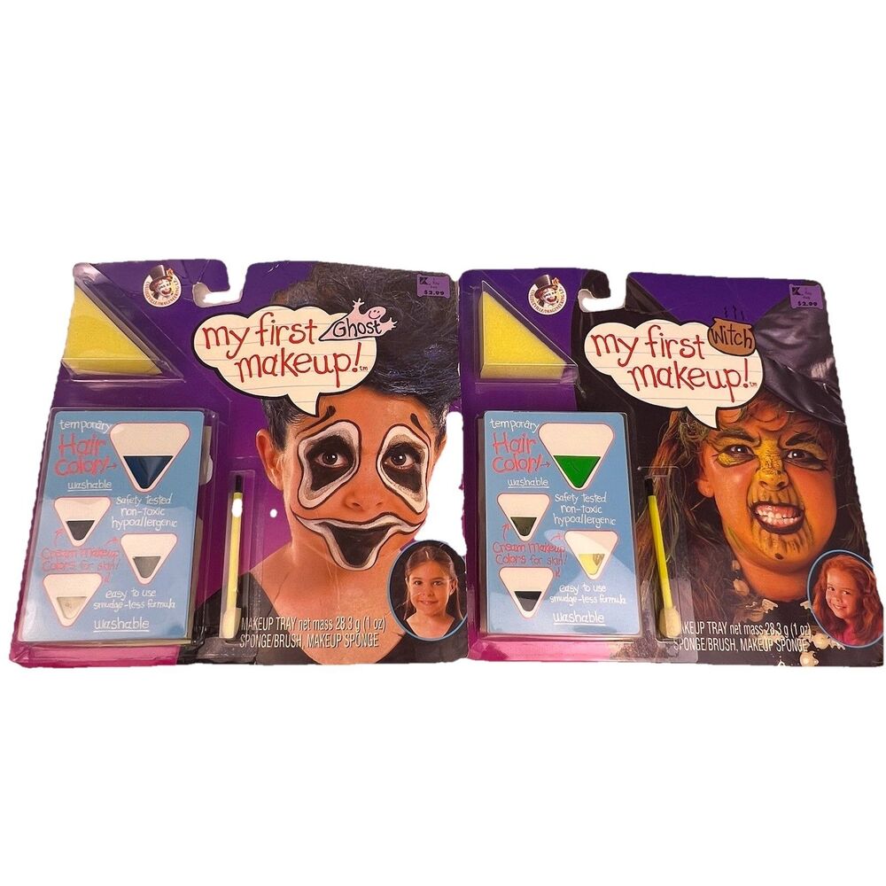 1995 Vintage Halloween Costume My First Witch/Ghost Makeup Hair Imagineering